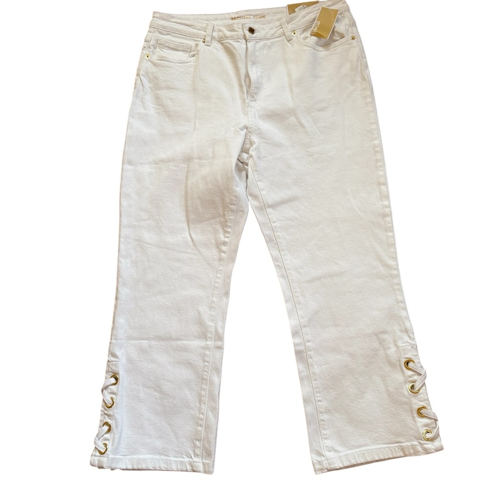 Michael Kors, pants Womens, white jeans, women’s pants, white pants, Size 14